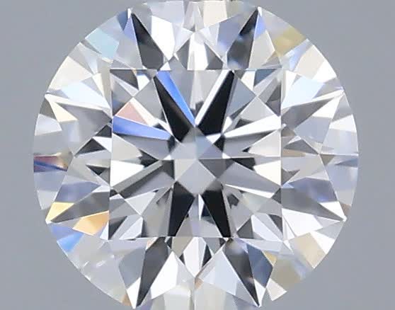 Actual 0.33 carat D Round lab-grown diamond