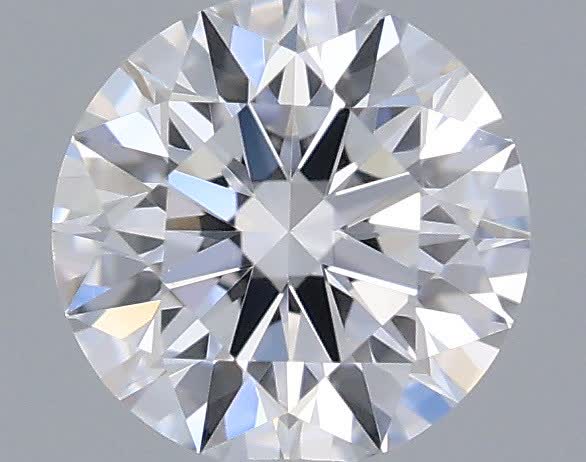 Actual 0.33 carat D Round lab-grown diamond