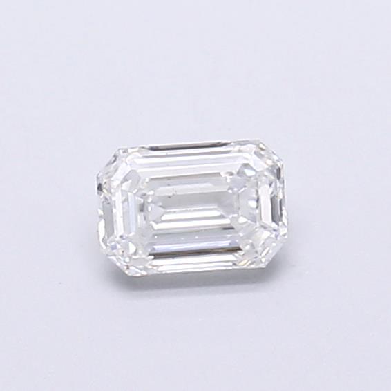 Actual 0.27 carat D Emerald lab-grown diamond