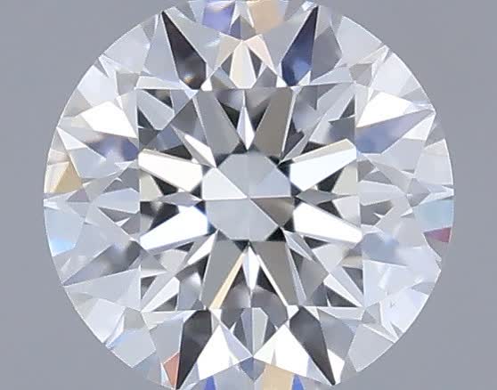 Actual 0.28 carat D Round lab-grown diamond