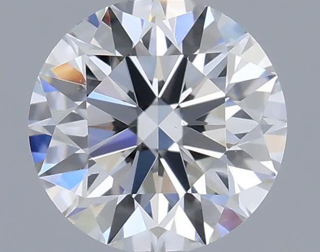 Actual 0.33 carat D Round lab-grown diamond