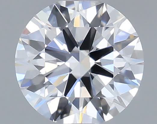 Actual 0.28 carat D Round lab-grown diamond