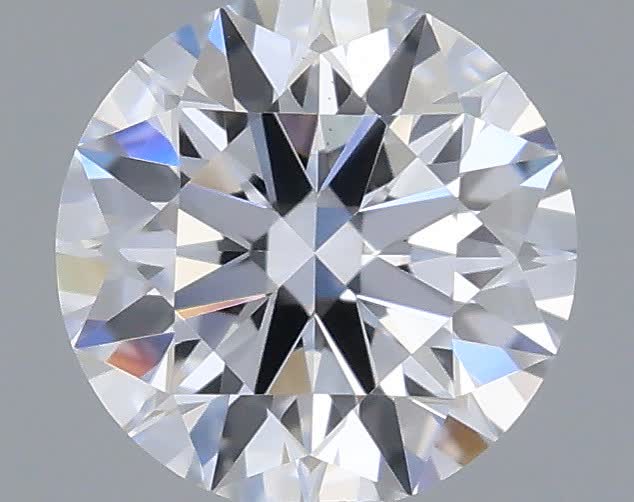 Actual 0.33 carat D Round lab-grown diamond
