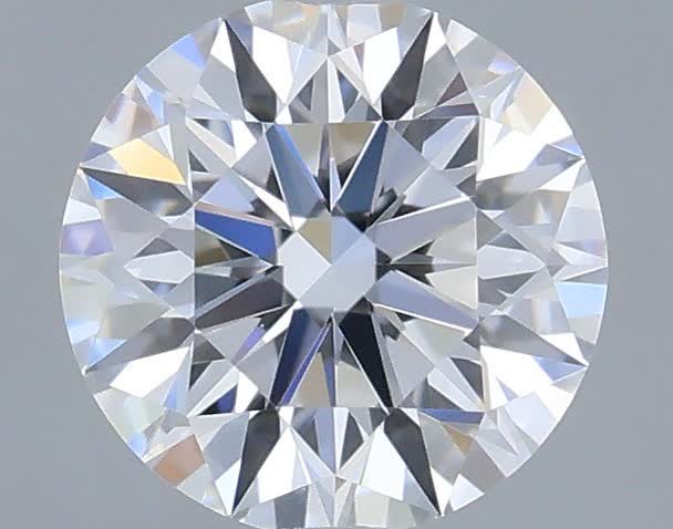 Actual 0.33 carat D Round lab-grown diamond