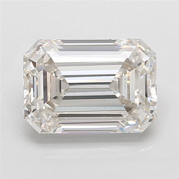 Actual 5.03 carat I Emerald lab-grown diamond