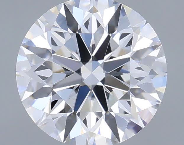 Actual 0.33 carat D Round lab-grown diamond