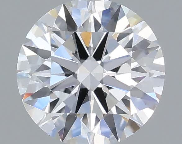 Actual 0.34 carat E Round lab-grown diamond