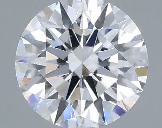 Actual 0.33 carat D Round lab-grown diamond