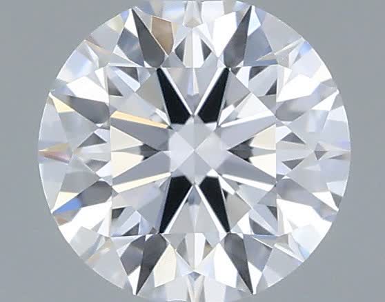 Actual 0.33 carat D Round lab-grown diamond