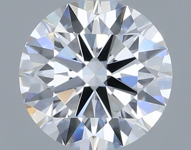 Actual 0.33 carat D Round lab-grown diamond