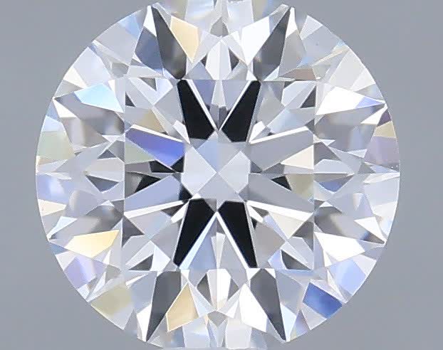 Actual 0.33 carat D Round lab-grown diamond