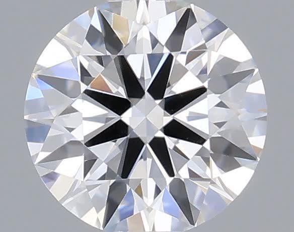Actual 0.27 carat D Round lab-grown diamond