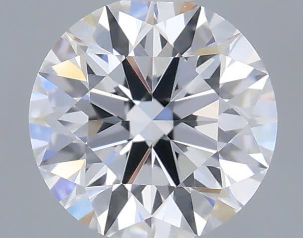 Actual 0.33 carat D Round lab-grown diamond