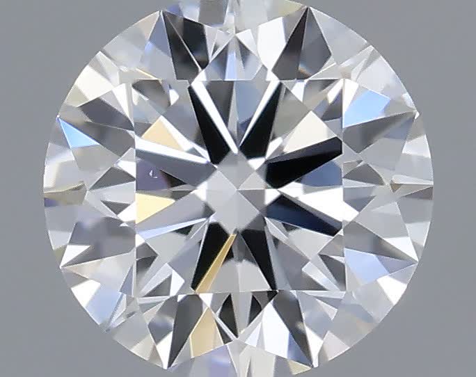 Actual 0.33 carat D Round lab-grown diamond