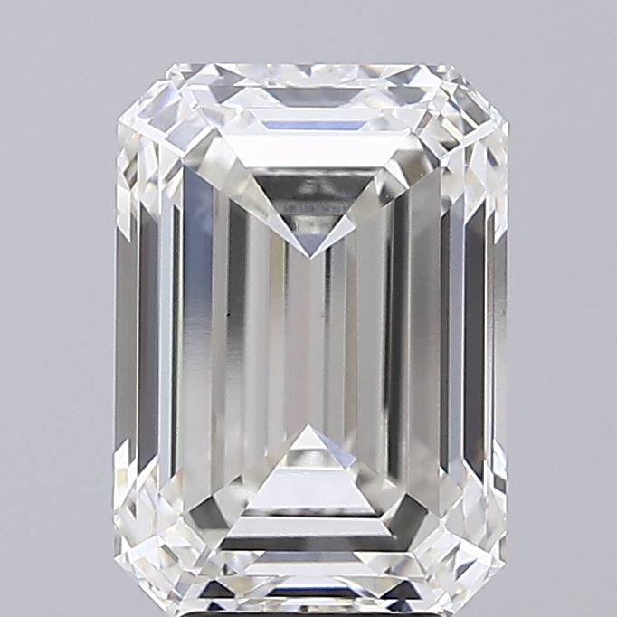 Actual 5.01 carat G Emerald lab-grown diamond