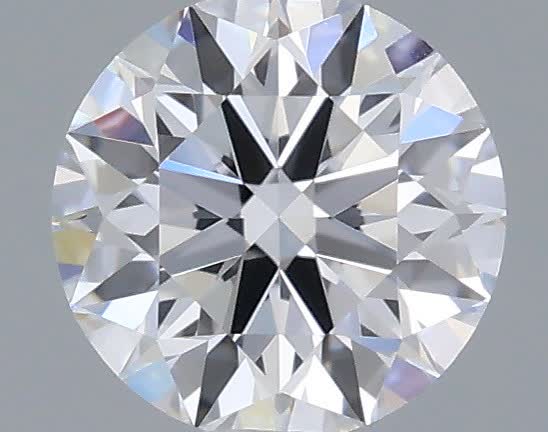 Actual 0.32 carat D Round lab-grown diamond