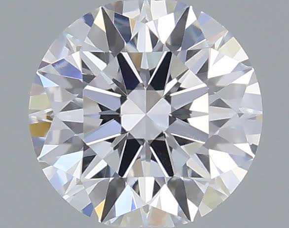 Actual 0.33 carat D Round lab-grown diamond