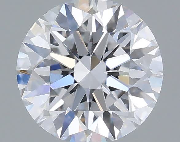Actual 0.33 carat D Round lab-grown diamond