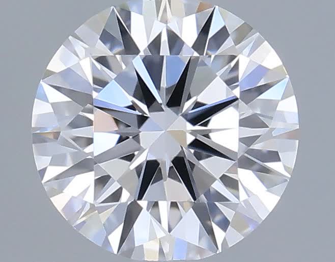 Actual 0.33 carat D Round lab-grown diamond
