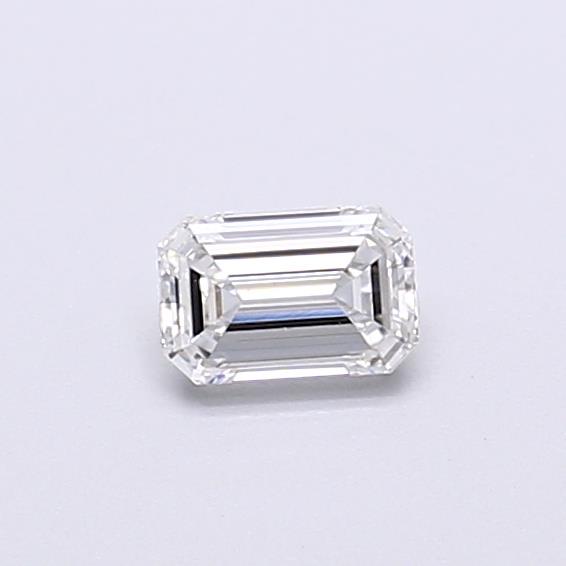 Actual 0.27 carat E Emerald lab-grown diamond