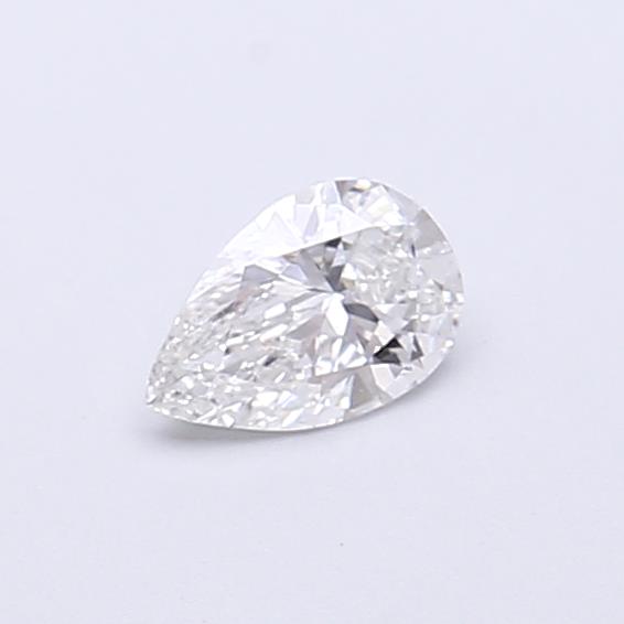 Actual 0.27 carat D Pear lab-grown diamond