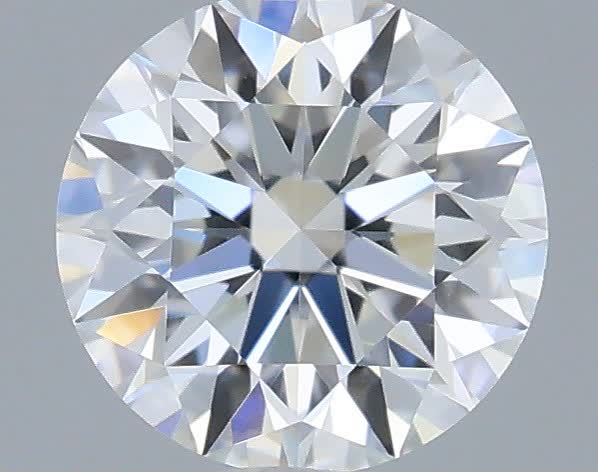 Actual 0.34 carat E Round lab-grown diamond