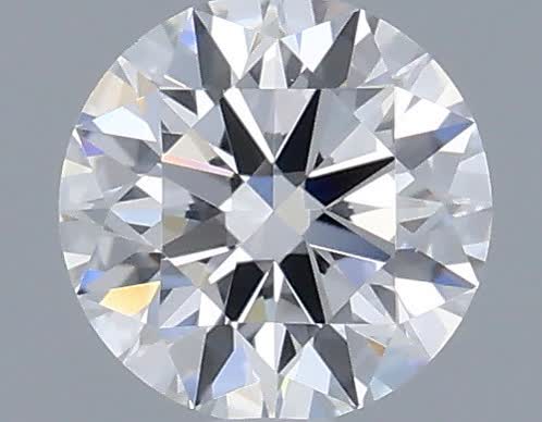 Actual 0.33 carat D Round lab-grown diamond
