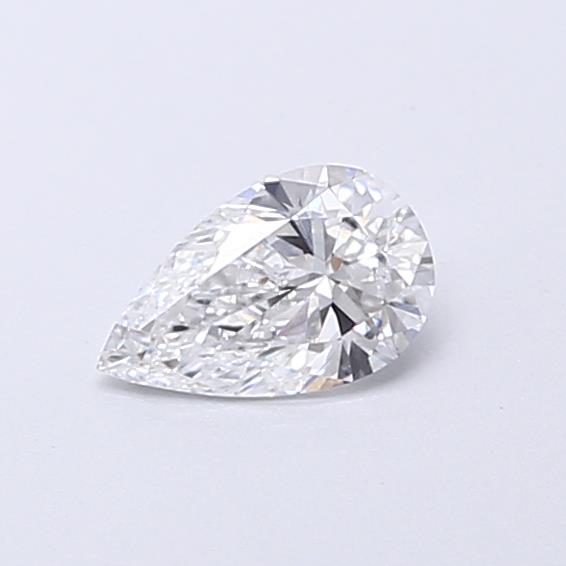 Actual 0.27 carat D Pear lab-grown diamond