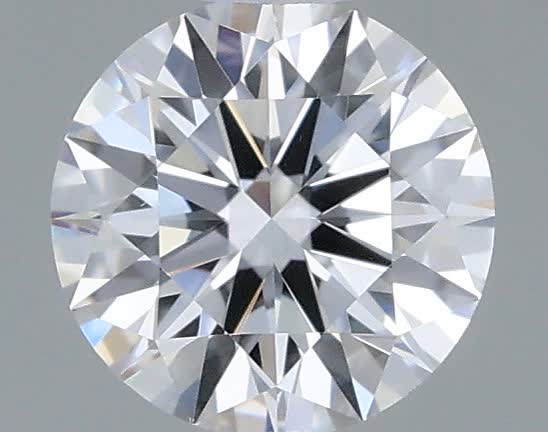Actual 0.33 carat D Round lab-grown diamond