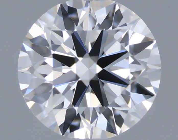 Actual 0.27 carat D Round lab-grown diamond