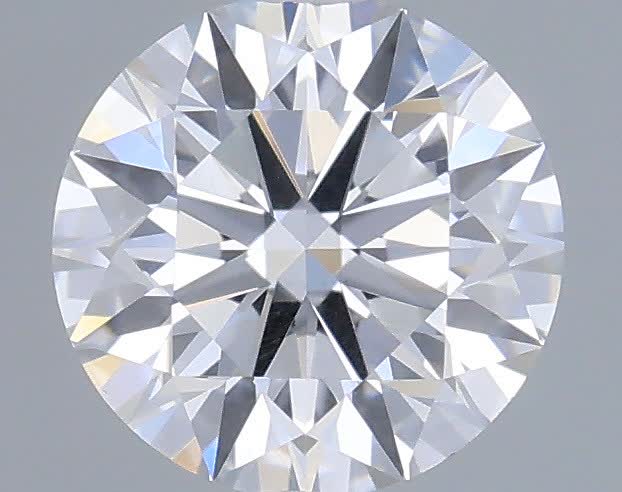 Actual 0.33 carat F Round lab-grown diamond