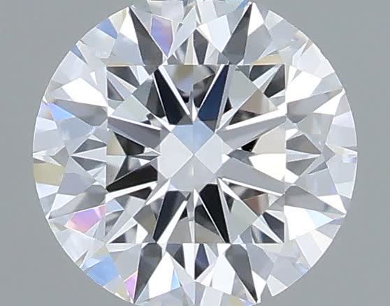 Actual 0.33 carat D Round lab-grown diamond