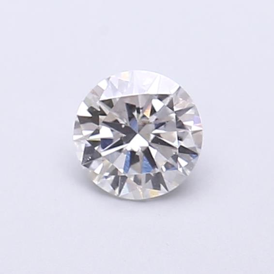 Actual 0.39 carat E Round lab-grown diamond