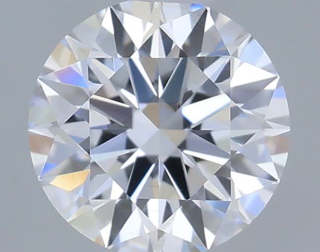 Actual 0.34 carat E Round lab-grown diamond