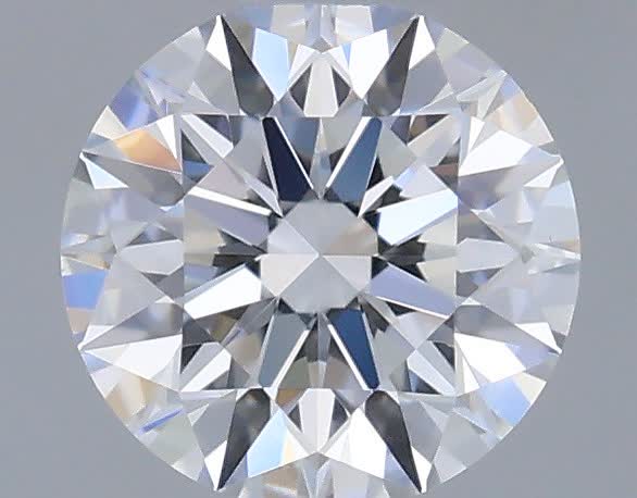 Actual 0.33 carat D Round lab-grown diamond