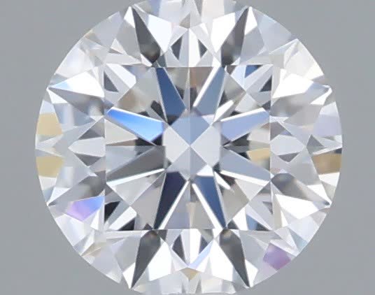 Actual 0.33 carat D Round lab-grown diamond