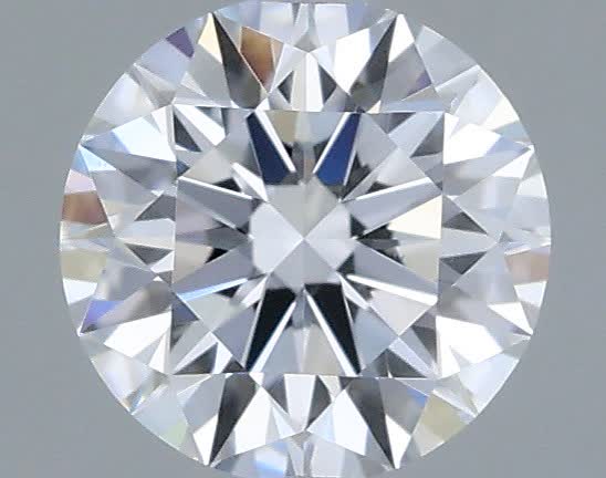 Actual 0.33 carat D Round lab-grown diamond