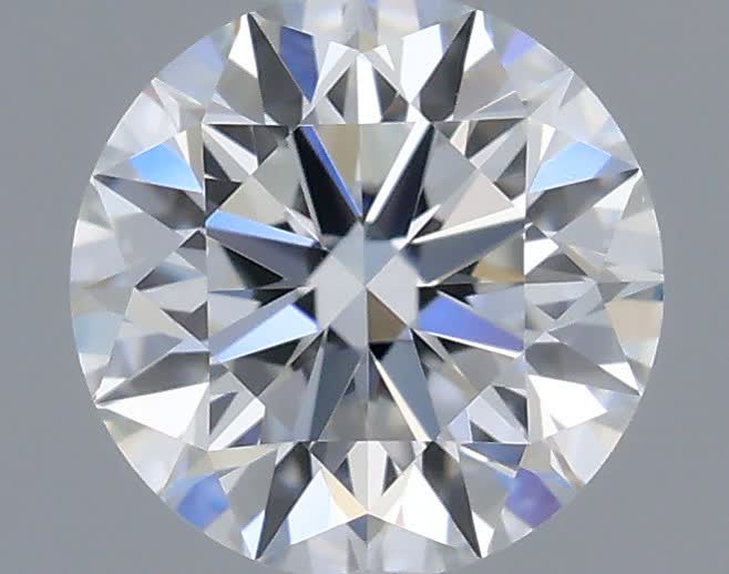 Actual 0.34 carat E Round lab-grown diamond