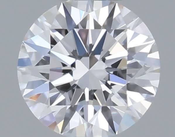 Actual 0.29 carat D Round lab-grown diamond