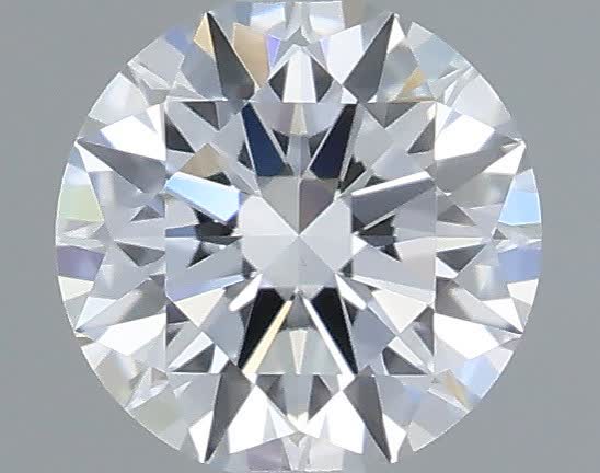 Actual 0.33 carat D Round lab-grown diamond