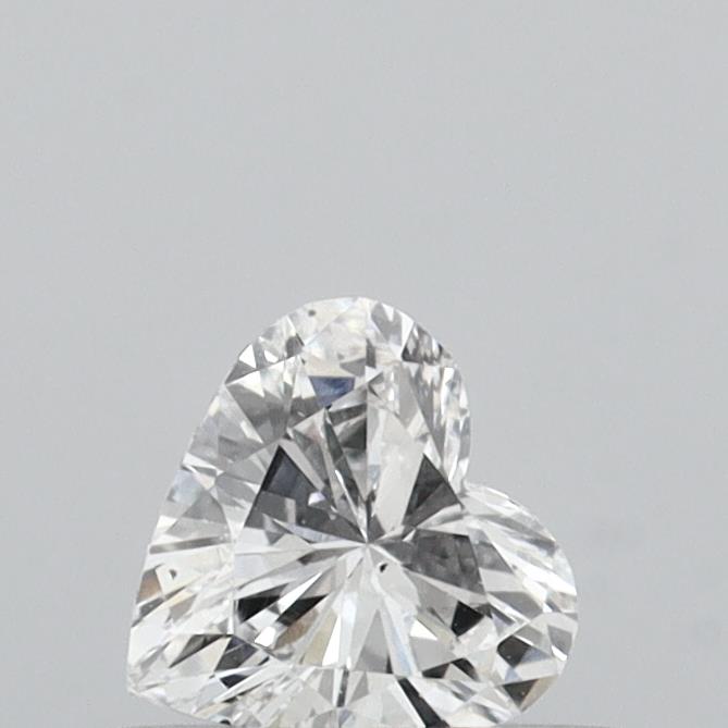 Actual 0.25 carat E Heart lab-grown diamond