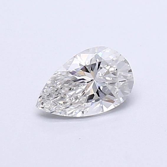 Actual 0.27 carat E Pear lab-grown diamond