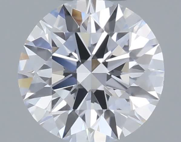 Actual 0.27 carat D Round lab-grown diamond