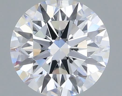 Actual 0.33 carat D Round lab-grown diamond