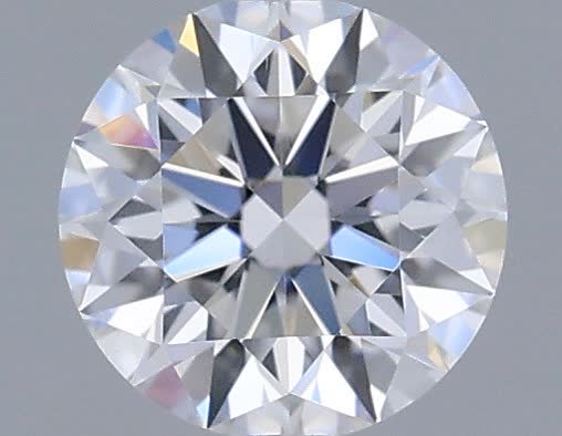 Actual 0.33 carat D Round lab-grown diamond