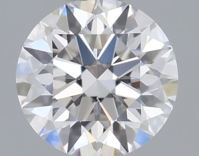 Actual 0.28 carat D Round lab-grown diamond
