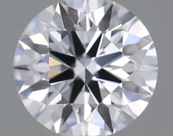 Actual 0.27 carat D Round lab-grown diamond