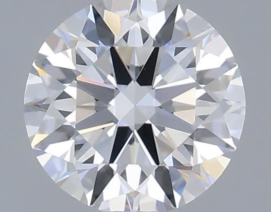 Actual 0.33 carat D Round lab-grown diamond
