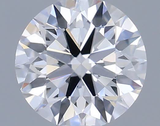 Actual 0.33 carat D Round lab-grown diamond