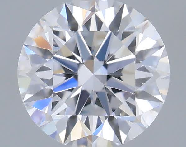 Actual 0.33 carat D Round lab-grown diamond